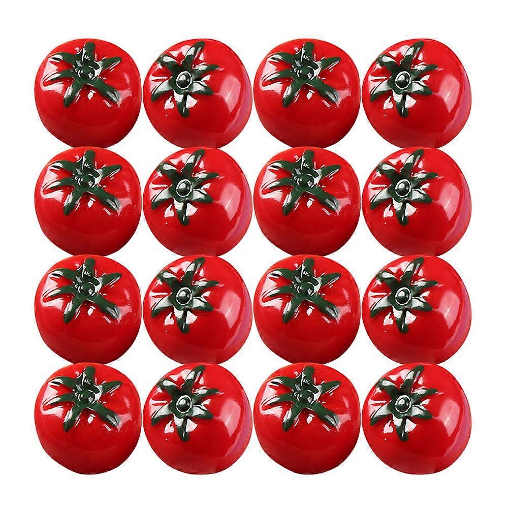 Mini Artificial Tomato Resin Model for Decor 20Pcs Realistic Fake Tomatoes