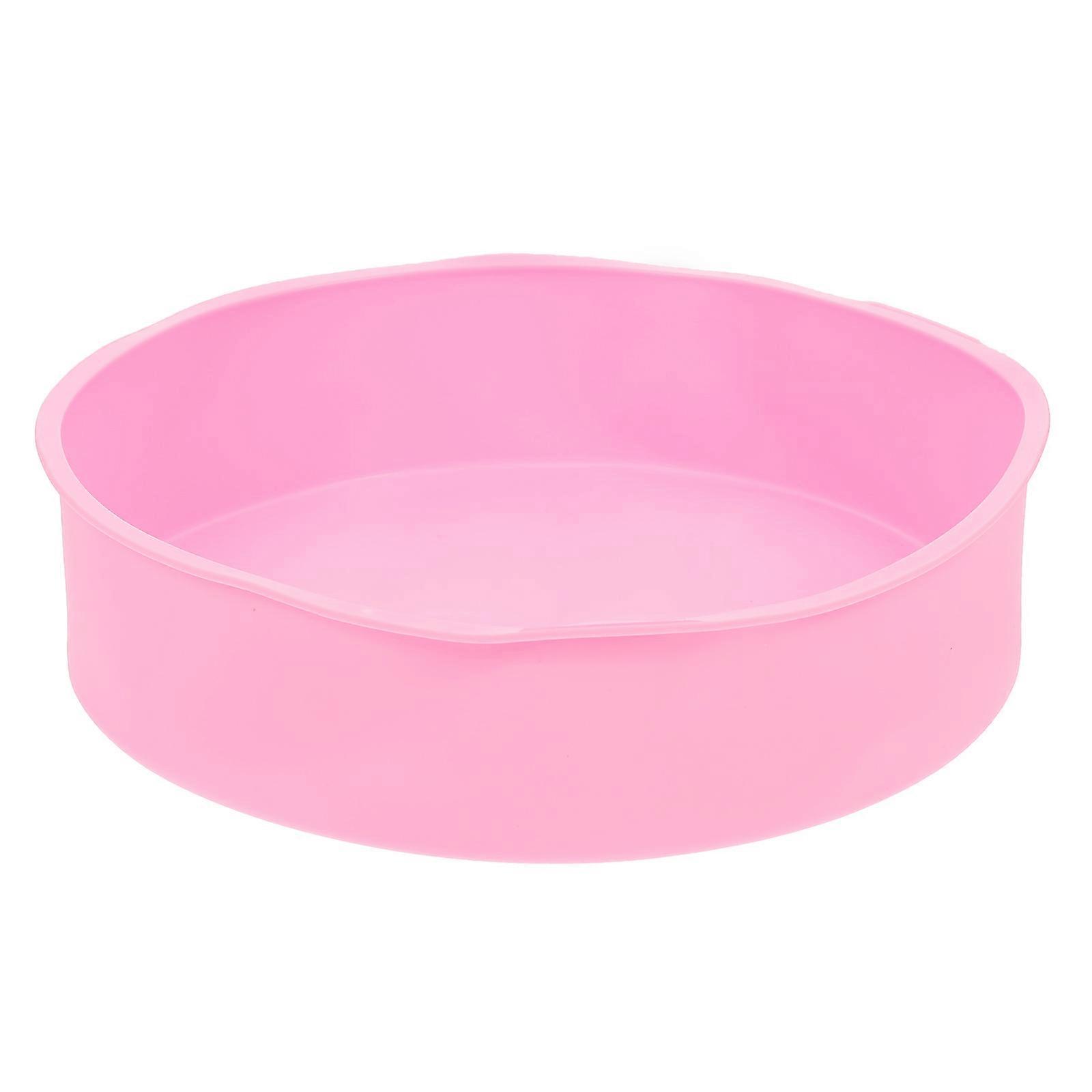 Baking Pan Silicone Cake Pan for Baking Mold 3Pcs Pink Non-Stick Bakeware