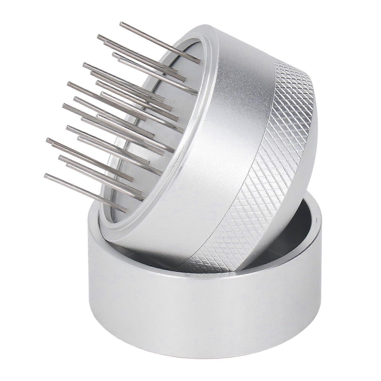 58mm Coffee Distributor with Base, Stainless Steel Espresso Needle Tool for Even Distribution