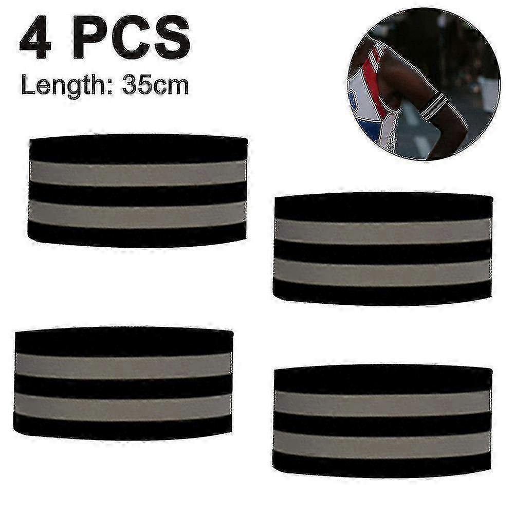 4 Pieces Reflective Bands Reflector Bands For Wrist