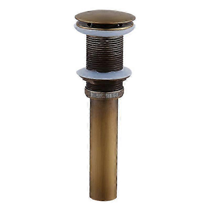 Bathroom Sink Strainer Stopper, Kitchen Basin Bottle Trap Ensures Quick Drainage, Solid Brass Construction With Chinese Style Pattern, Without