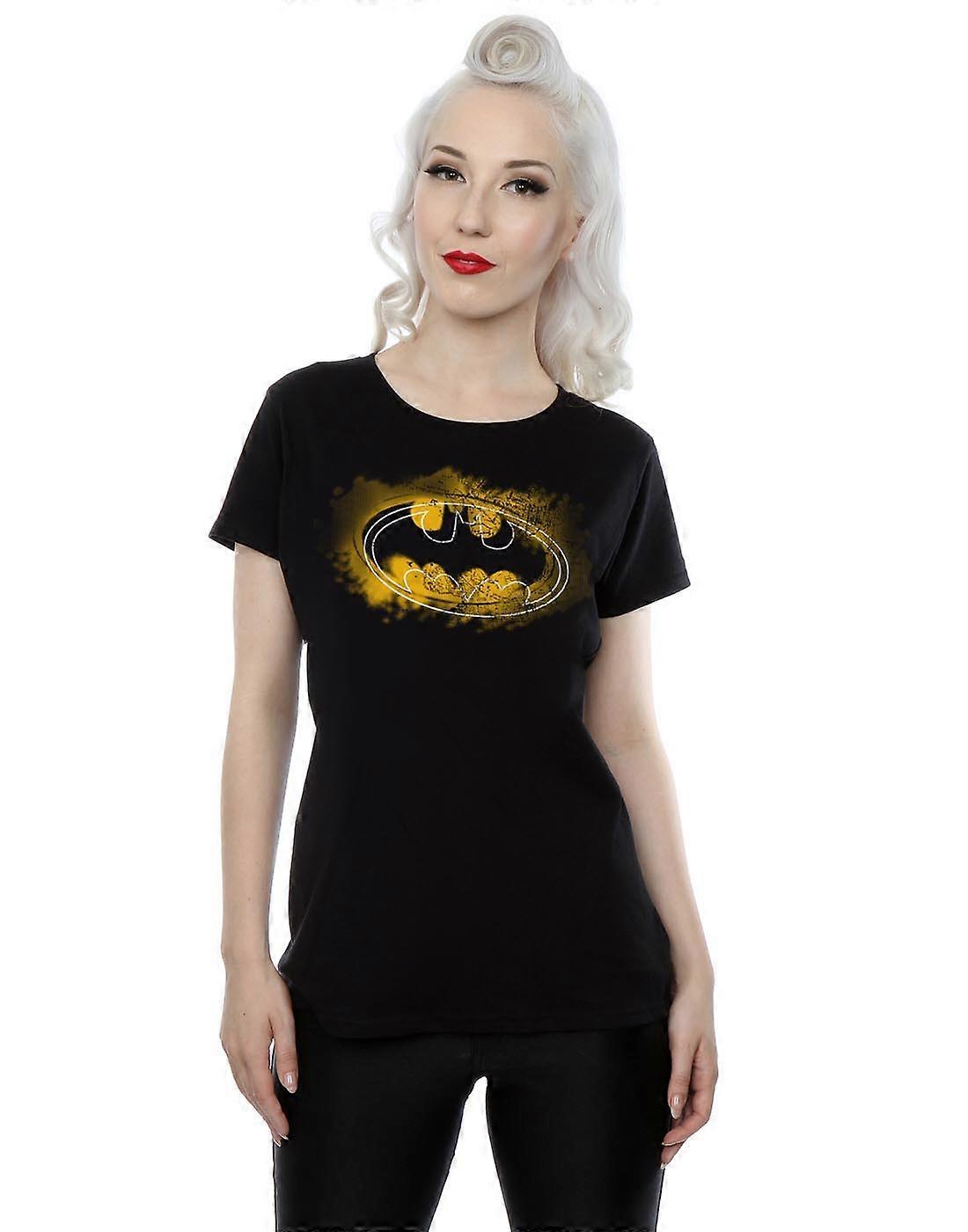DC Comics Women's Batman Spray Logo T-Shirt