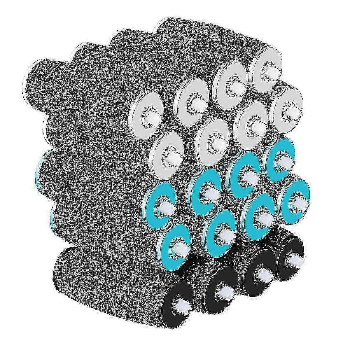 20 Pieces Scholl Velvet Smooth Replacement Rollers Set