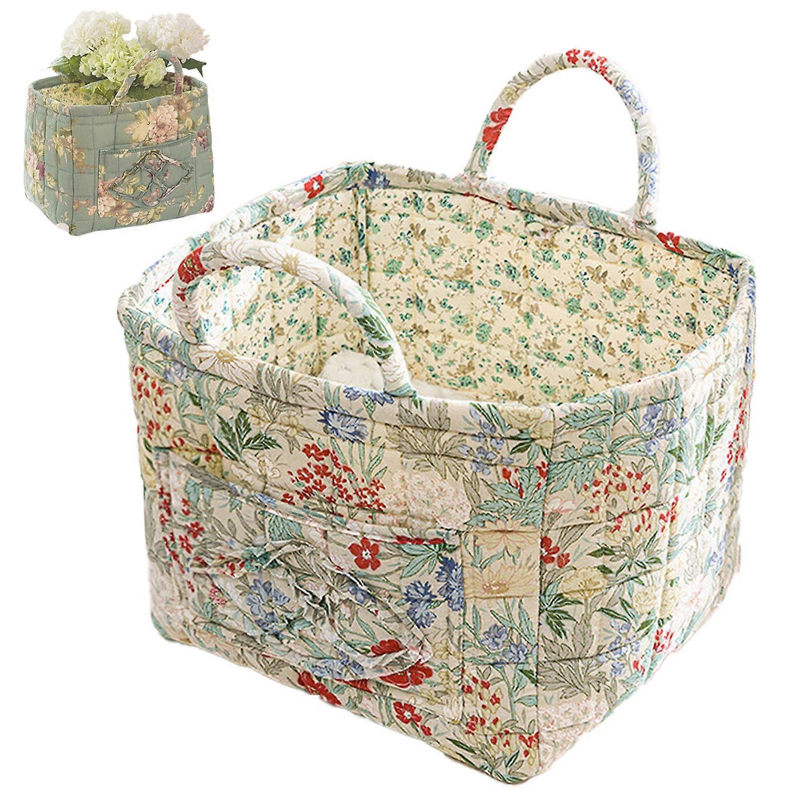 Boho Fabric Laundry Basket Large Capacity Foldable Storage Hamper with Handles for Clothes 2#