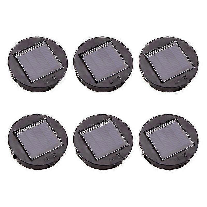suitable for 6pc Solar Powered Replacement Round Led Light Box Solar Battery Box Solar Cells - Batte