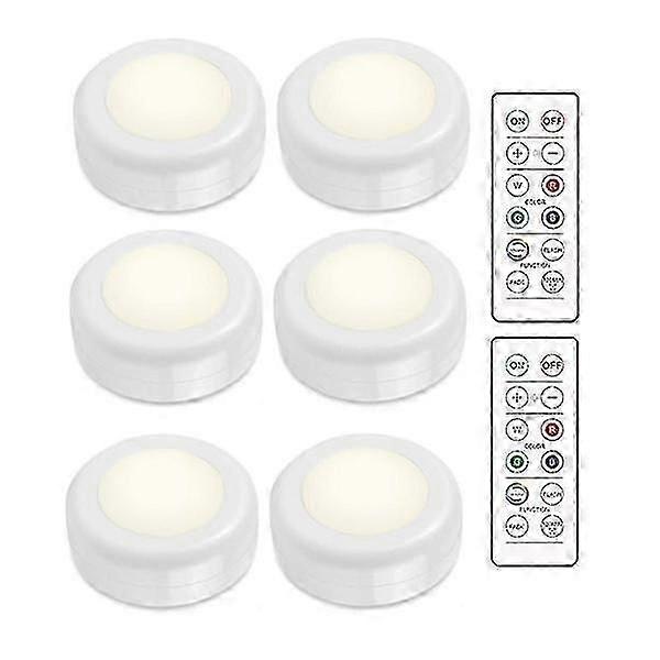 INF LED Spotlights Package - 6 Stylish Lamps with 2 Practical Remote Controls