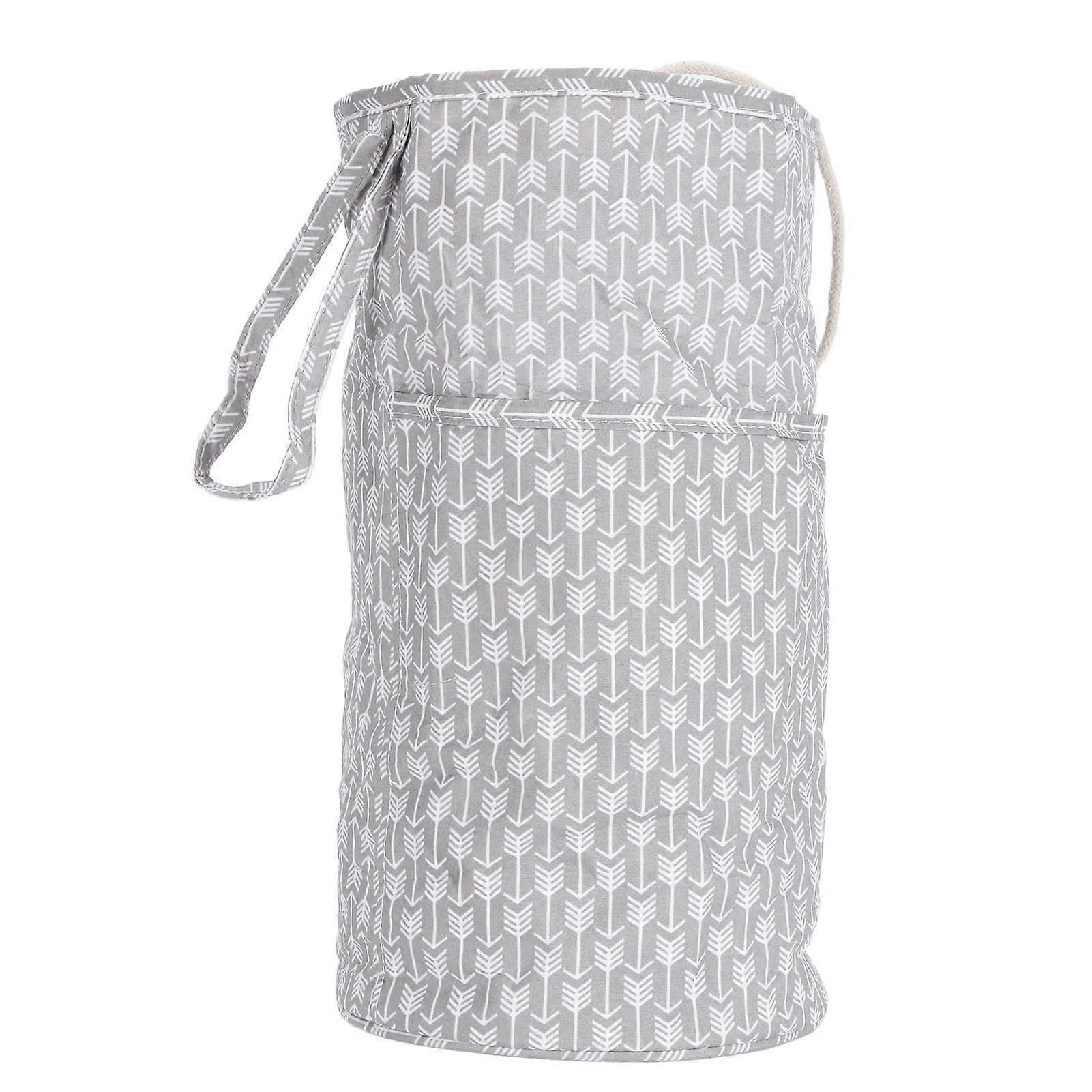 Large Capacity Crochet Bag Organizer with Drawstring, Tangle Yarn Access and Multiple Tool Pockets