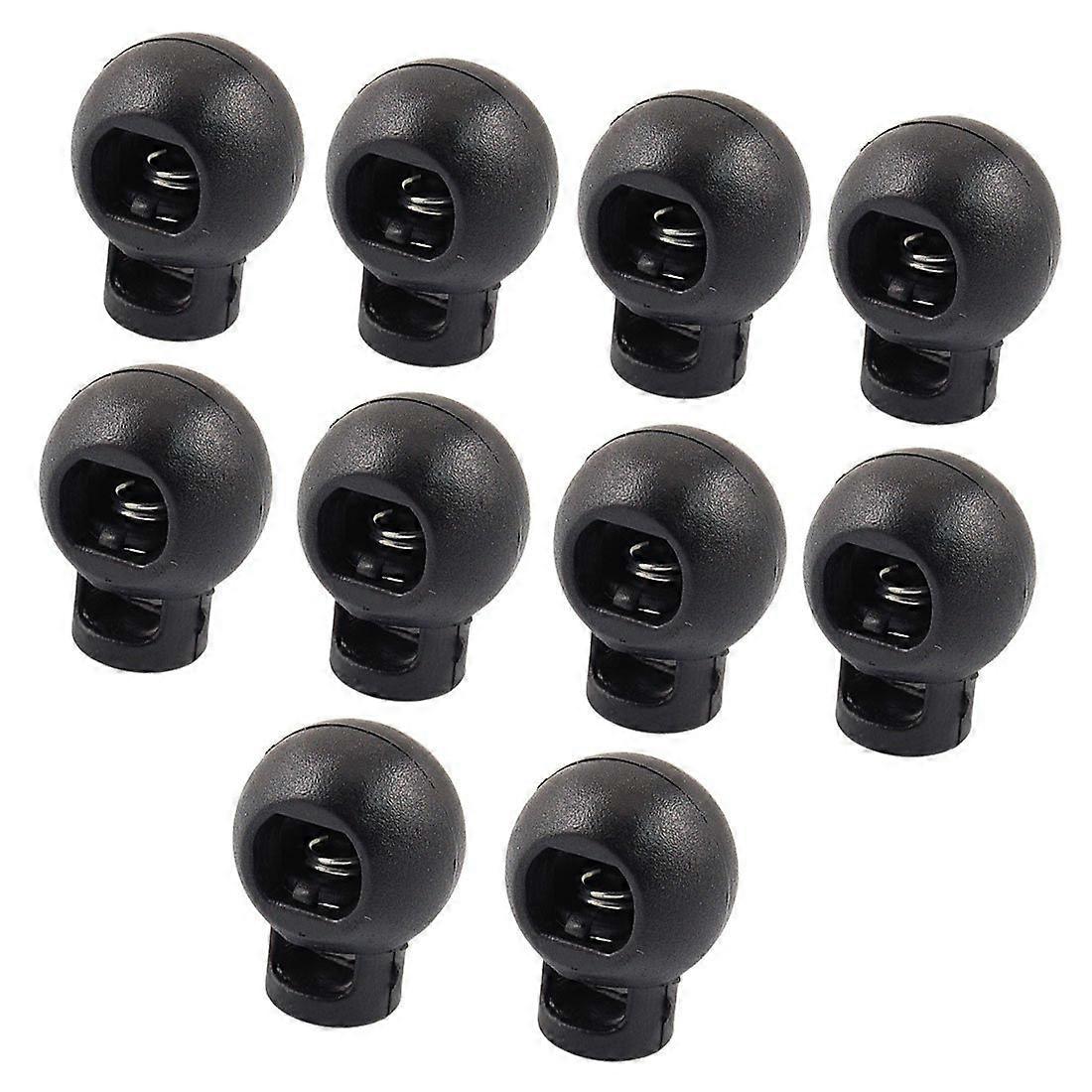 Spring Loaded Round Toggle Stop Cord Locks End 10 Pcs