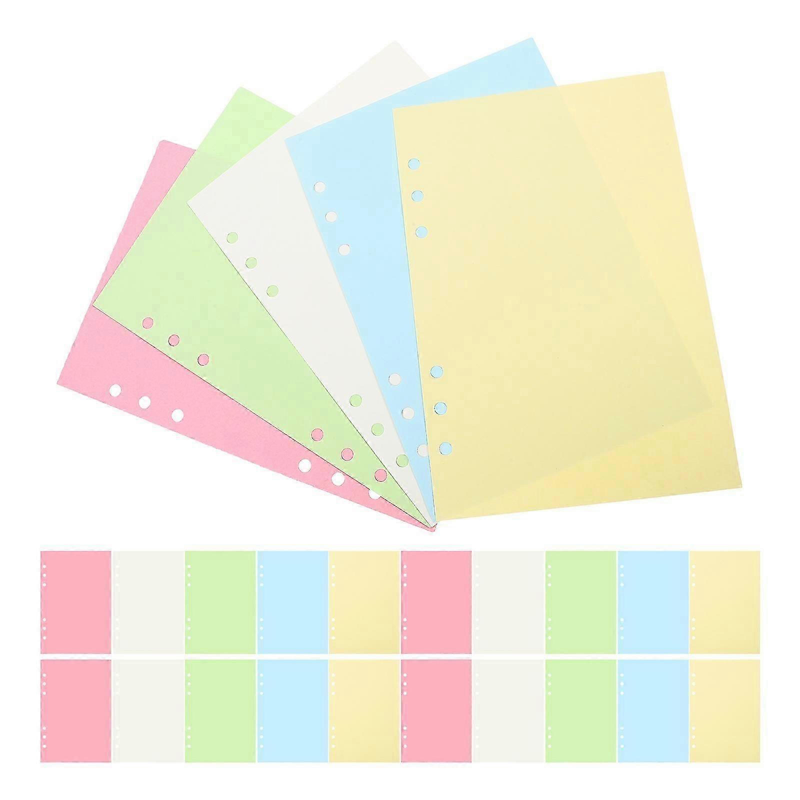 50-sheet loose-leaf notebook insert, suitable for planners and binderssmooth writing, ideal for office and study use.