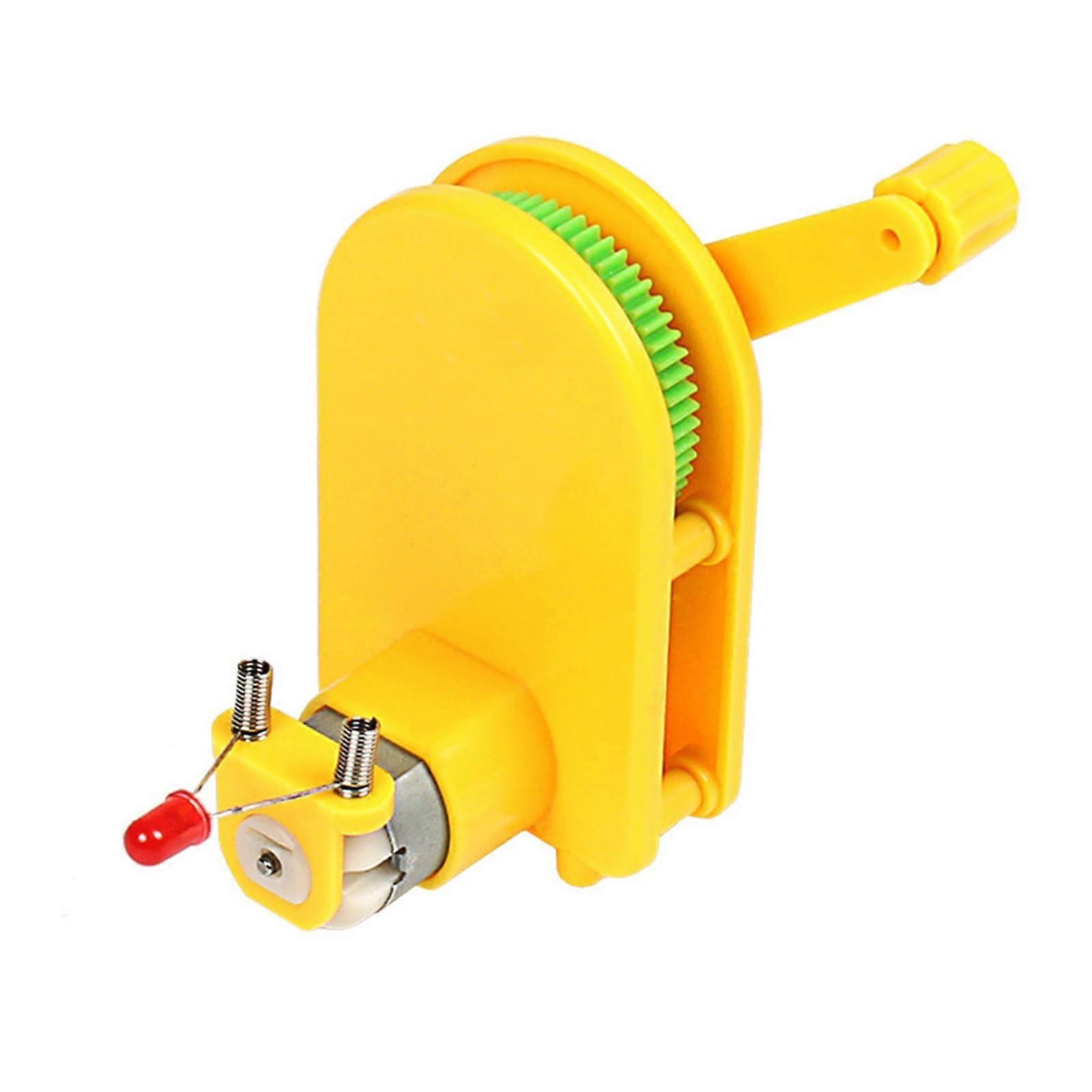 Hand Crank Generator for STEM Learning, Durable Manual Power Generator for Science Experiments