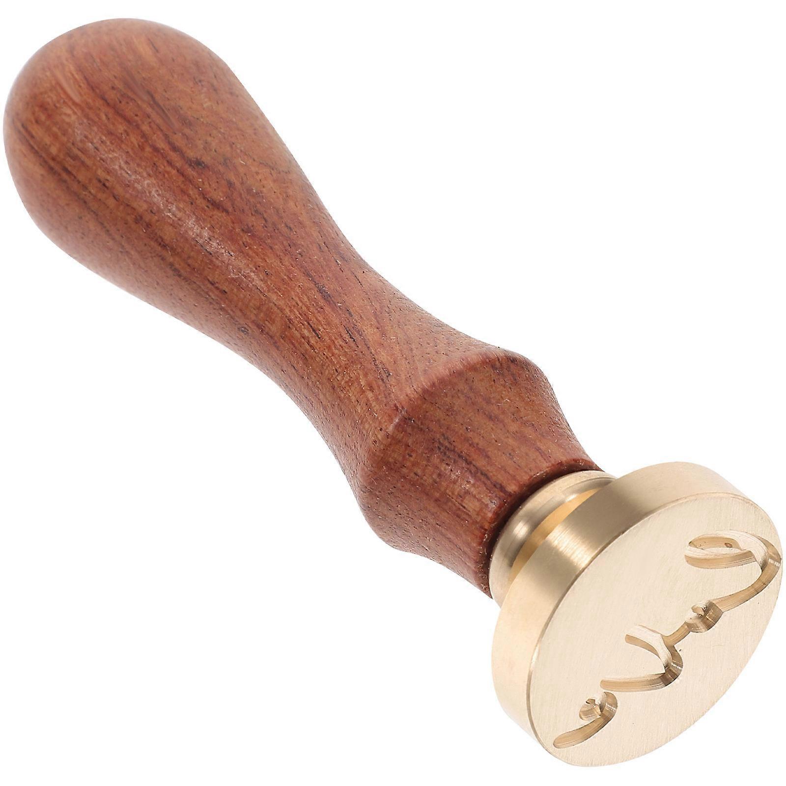 Copper Head Vintage Wax Seal Stamp for DIY Use with Handle 1Set