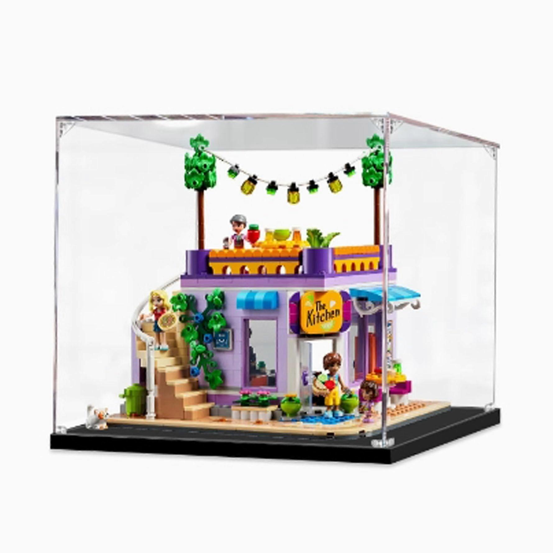 Display Case Acrylic Dustproof Showcase for  41747 Rooftop Restaurant Clear Protective