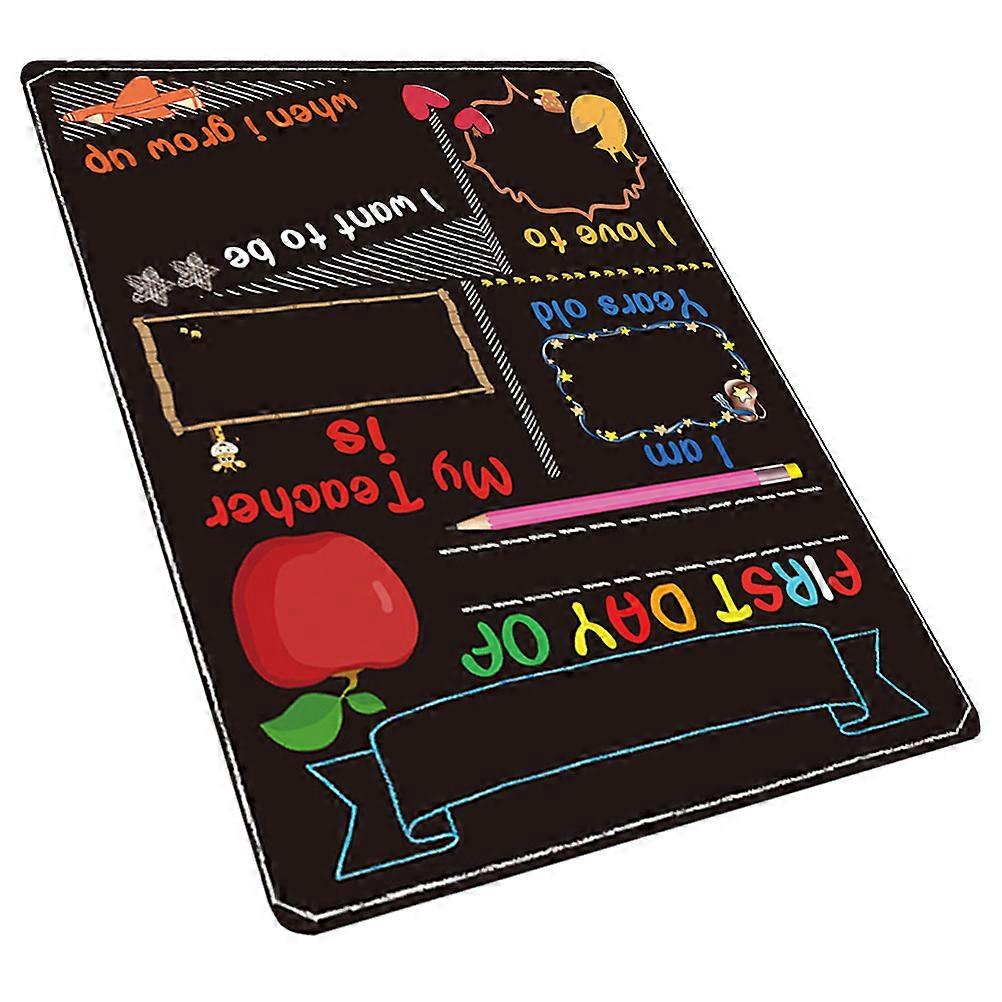 Chalkboard Practical Message Board For Student Education Tool In Rectangular Shape Black Color With Material 1 Set