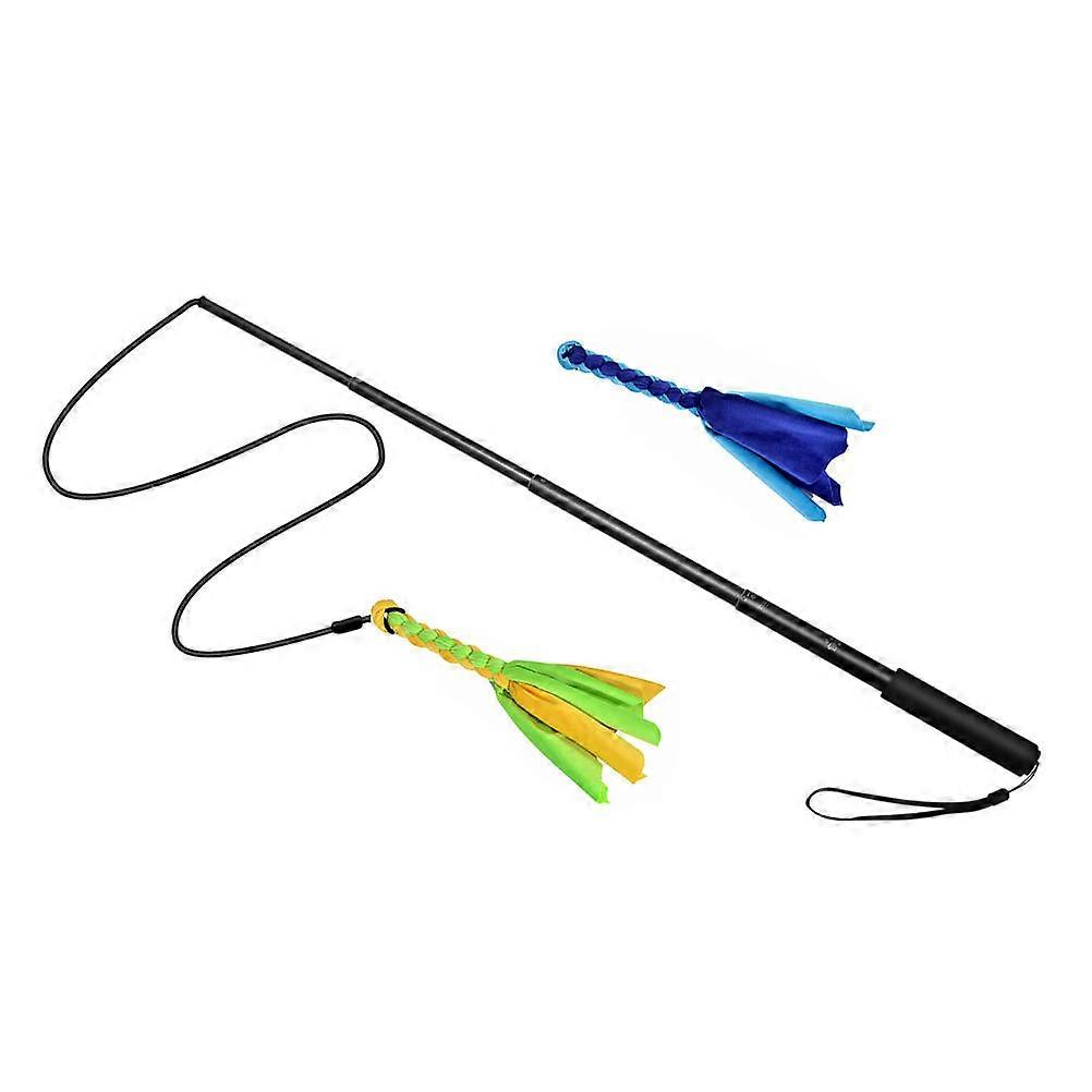 Retractable Dog Teaser Wand Training Tool for Mental Exercise and Improving Interactivity 1Set