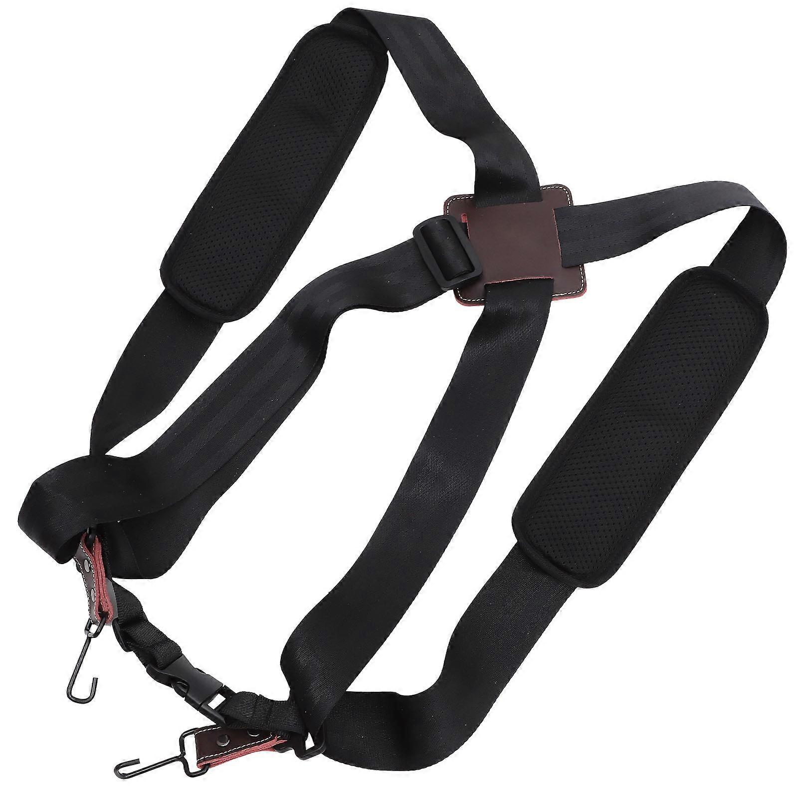 African Drum Polyester Double Shoulder Strap for Drum Instrument 1Pcs Black