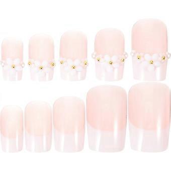 Fake Nails Press on Nails Girls Manicure Art Supplies Nail Accessories 1Set