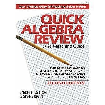 Schnelle Algebra Review (Wiley SelfTeaching Guides)