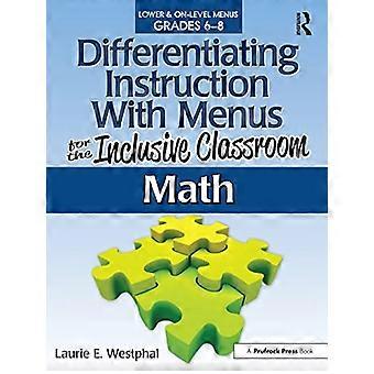 Différencier les Instruction avec des Menus pour la salle de classe : Math, niveaux 6-8