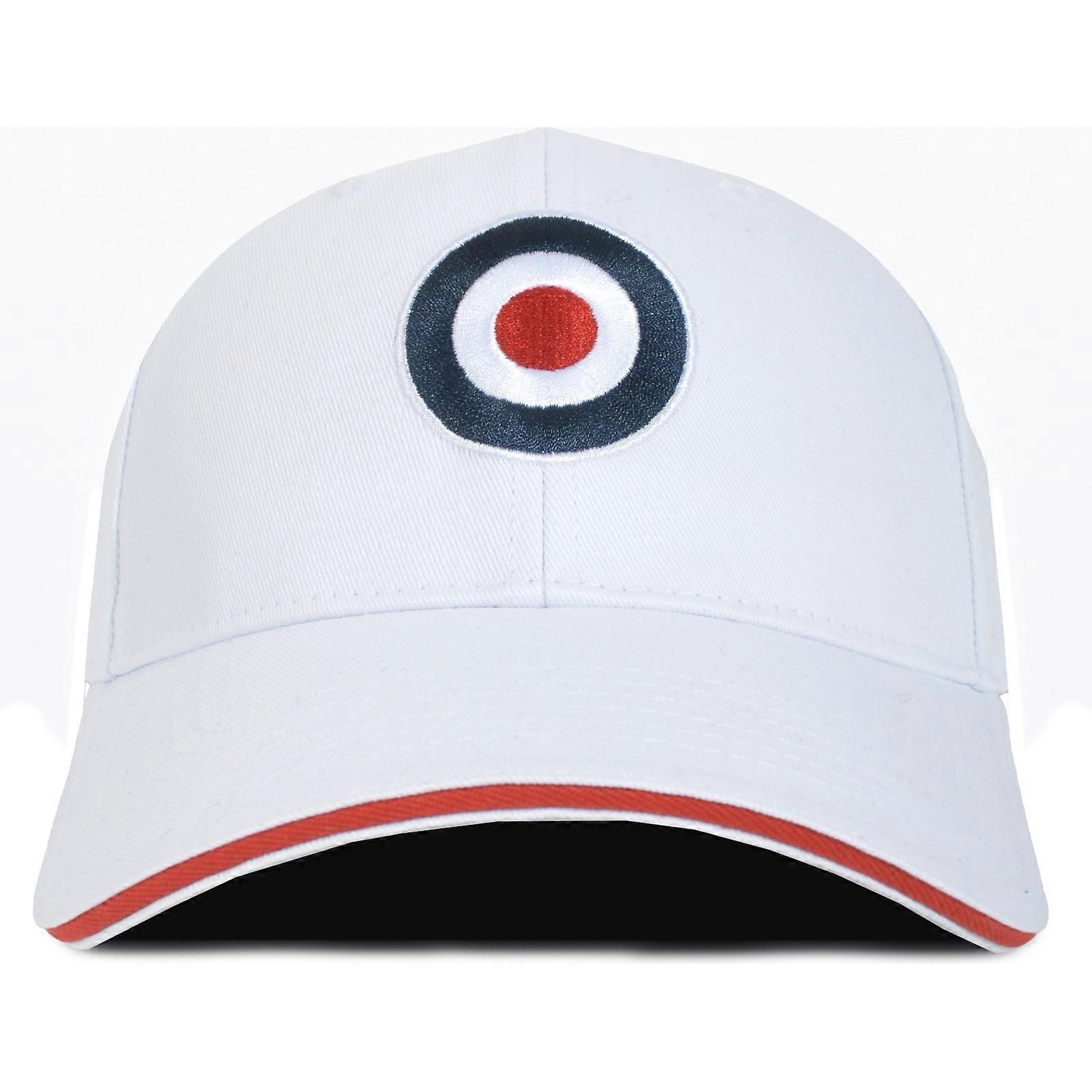 Lambretta Mens Target Cap Baseball Cap - White - OS