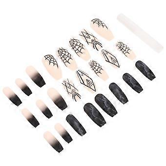 Halloween Nail Art Artificial Nails for DIY Use 1Set Manicure Women Nails