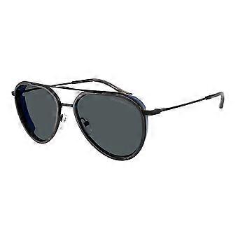 Okulary przeciwsłoneczne Emporio Armani EA2163 300180 Full Rim Matte Black Men Pilot UV3 Original