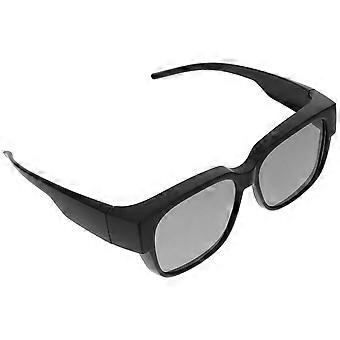 Stylish Sunglasses for Men and Women Plastic Sunglasses Driving Use Sunglasses Unisex Sunglasses Black Color 6.2×6.1×2.1in Eye Protection 1Pcs