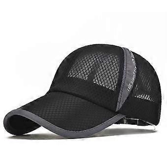 Gorra de béisbol de malla completa transpirable unisex Sombrero de running de secado rápido Sombrero ligero para deportes acuáticos de enfriamiento