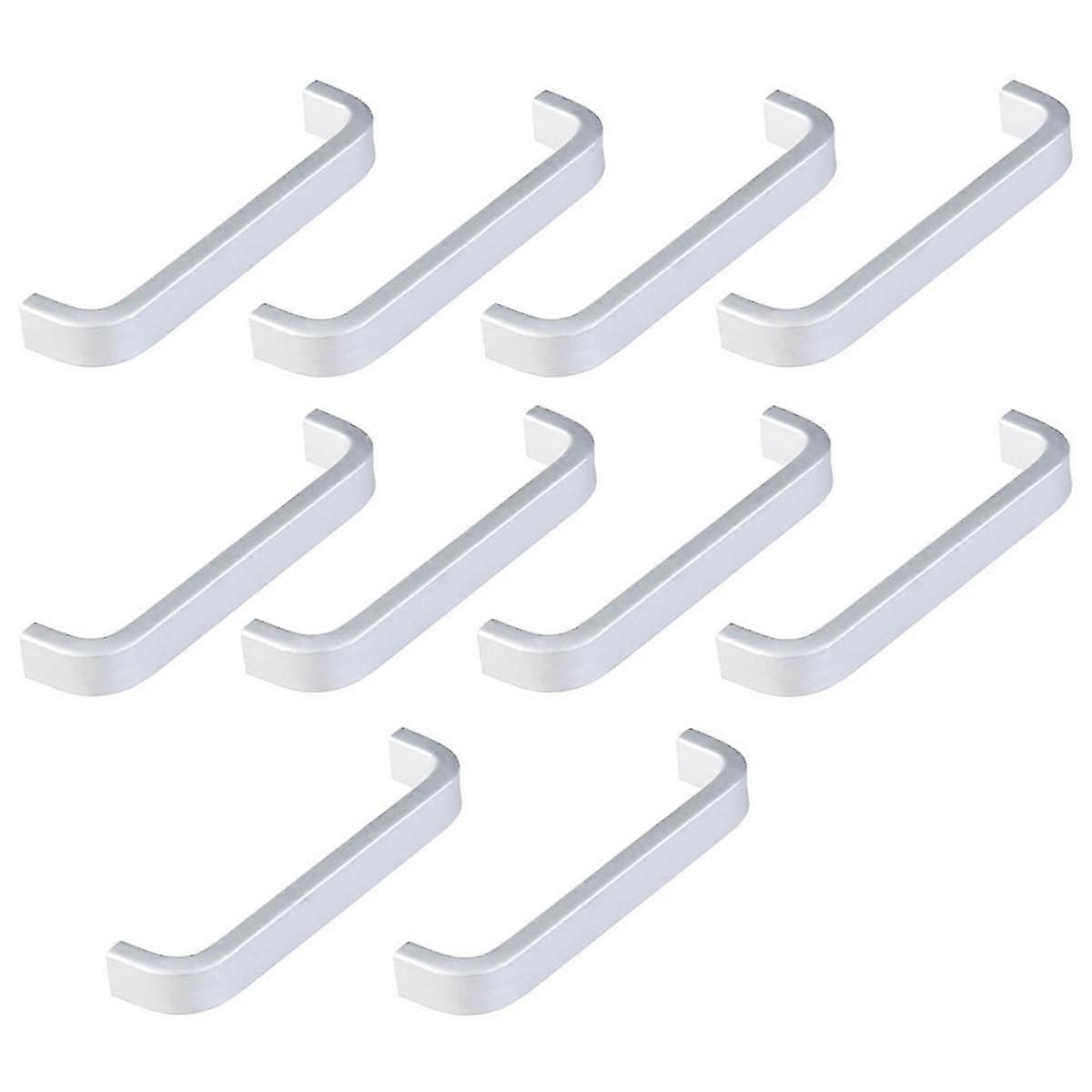 Aluminum Pull Handle Kitchen Cupboard Cabinet Drawer Knobs Set 30Pcs Silver