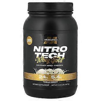 MuscleTech, Nitro-Tech™ Whey Gold, Gourmet Whey Protein, Vanilla Cream, 2 lbs (907 g)