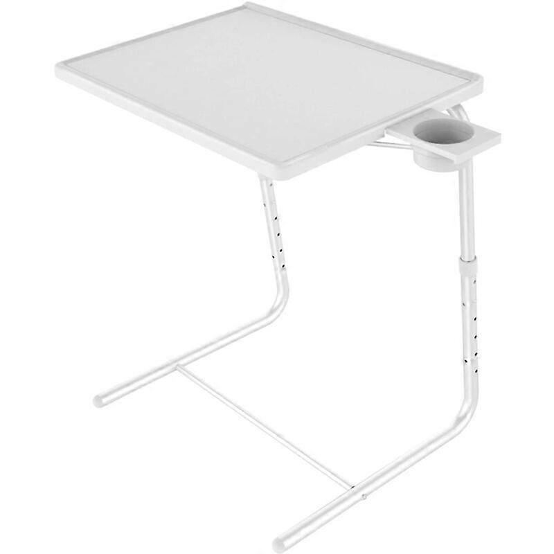 Coffee table, height adjustable, 71x52 cm, white