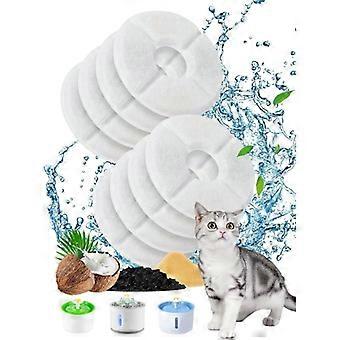 8 Pieces Cat Water Fountain Filter, Replacement Water Fountain Filters for Dog/Cat, Cat Fountain with Resin & Activated Carbon