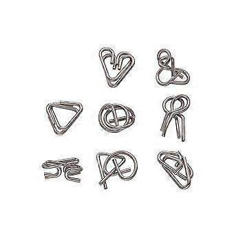 Intelligence Unzipping Metal Wire Puzzles Trick Toy Metal Mind Game Toys for Kids (B English Type