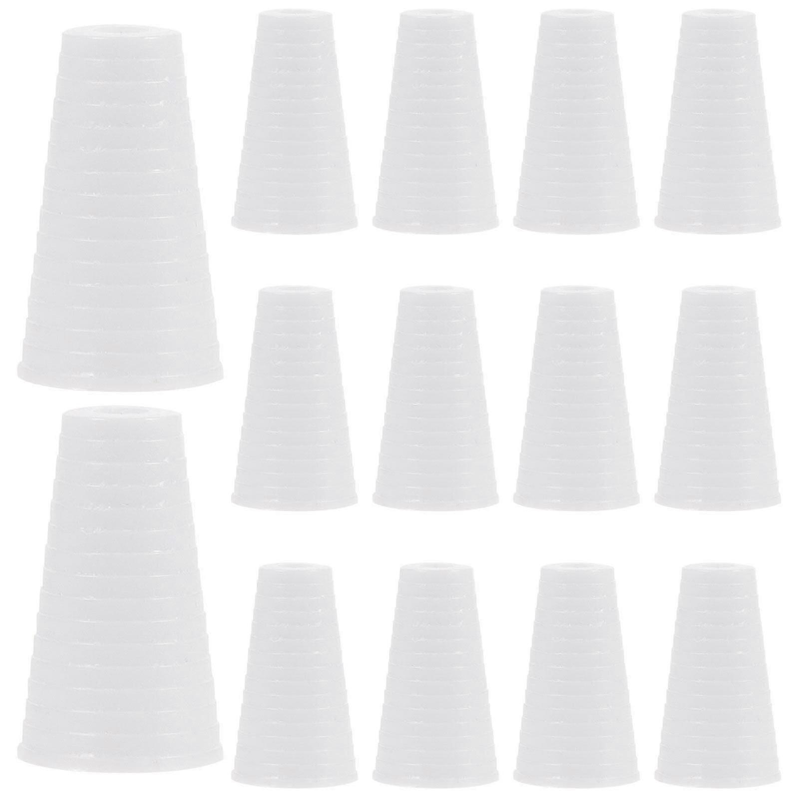 15 Pack Plastic Blind Pull Cord Knobs, White Cord Tassels Replacement for Window Blinds and Curtains