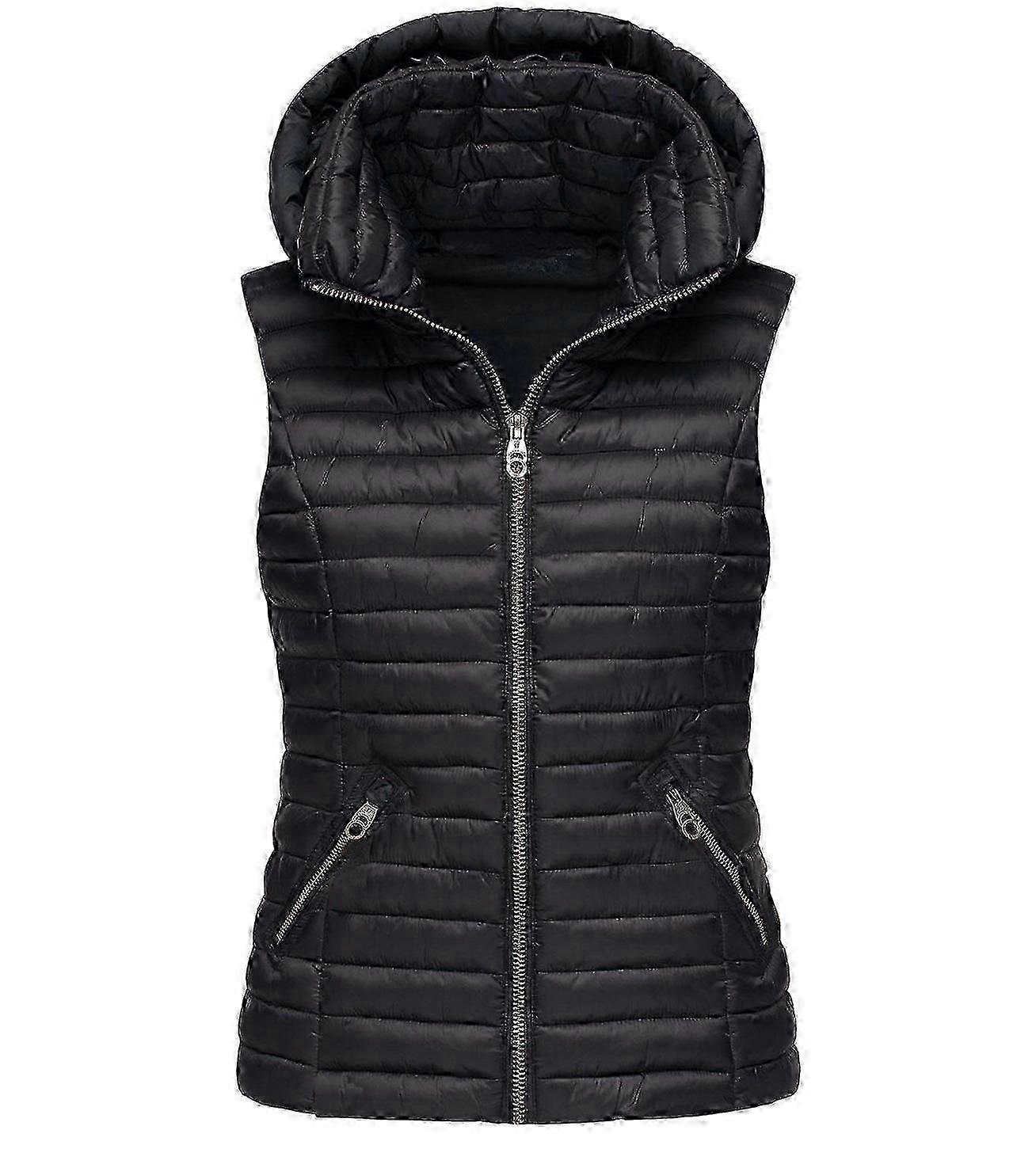 Chaleco Chaqueta de algodón Chaqueta de algodón sin mangas para mujer