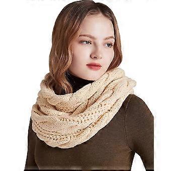 Pañuelo Infinity Scarf Circle Loop Moda Cálida Gruesa Bufanda acanalada