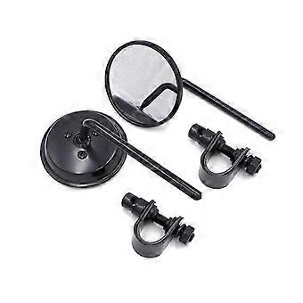 1 Pair Motorbike Reflector Mirror Adjustable Handle Bar End Rearview Side Mirror