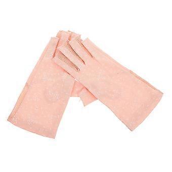 Uv Shield Gloves Manicure Skin Gloves for Women 1Pair Pink Hand Protector