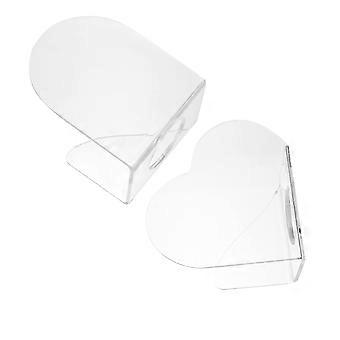 2-teilige Acryl-Make-up-Mischpalette mit ergonomischer Form für Foundations und Nageldesign