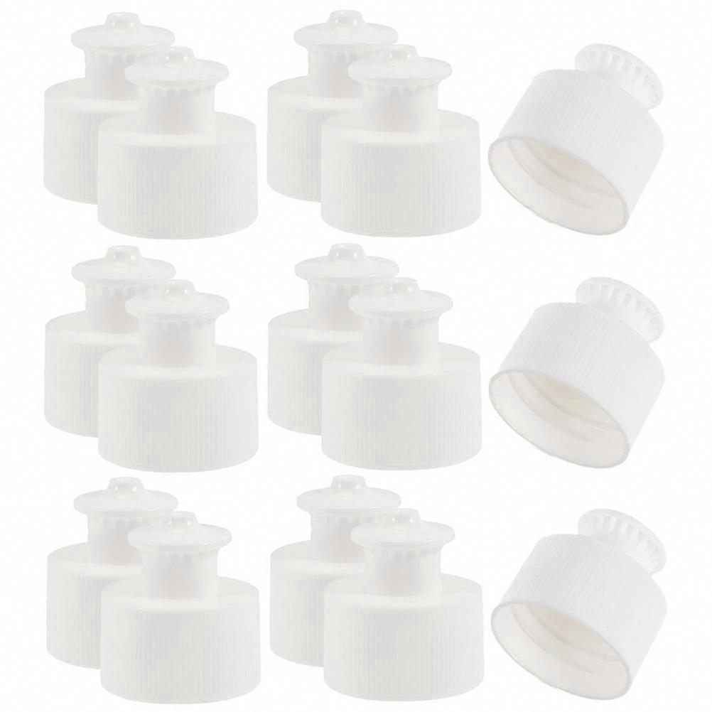 50Pcs Leak-Proof Push Pull Plastic Water Bottle Caps Set