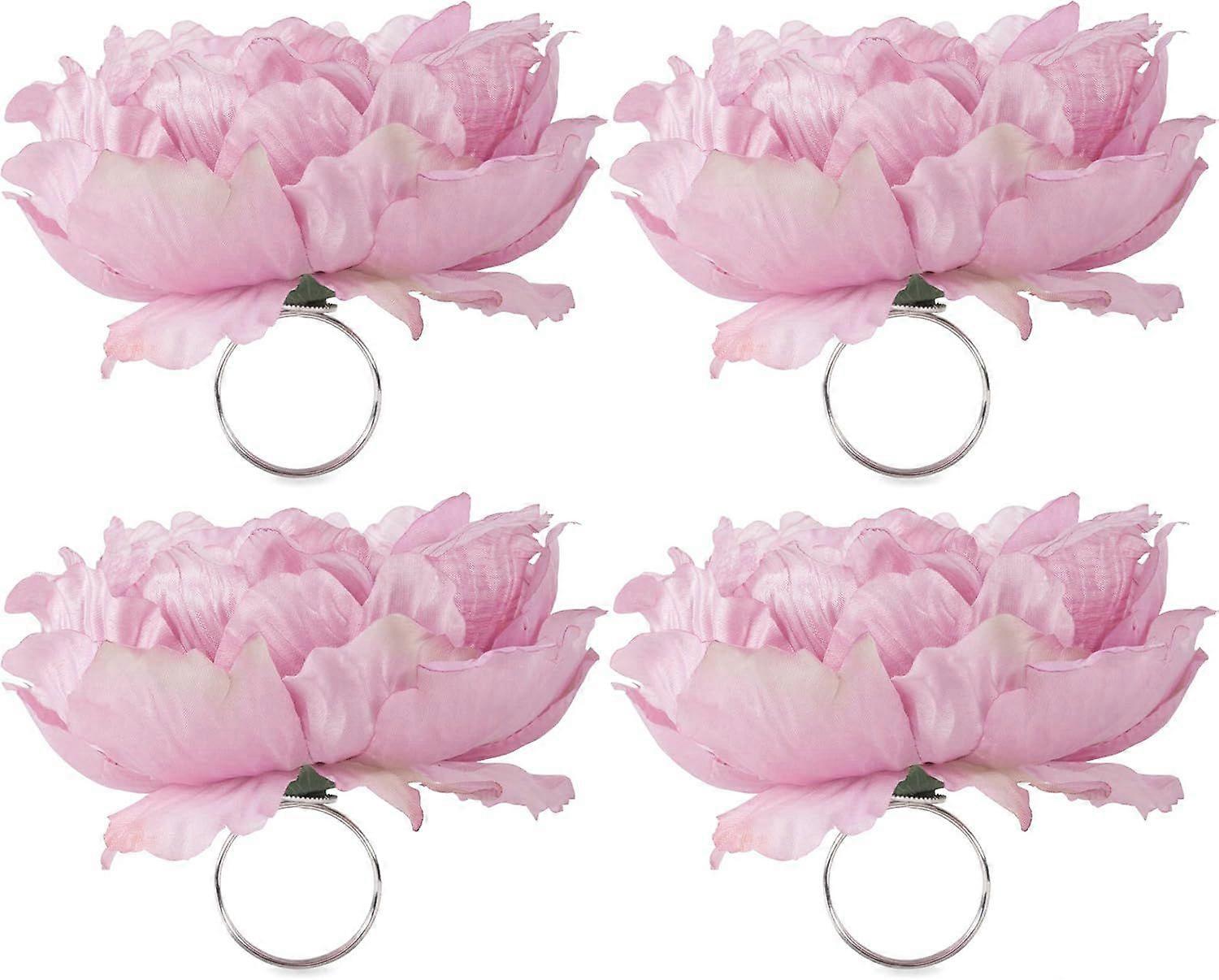 Vacker pionblomma rosa, 4 delar rosa
