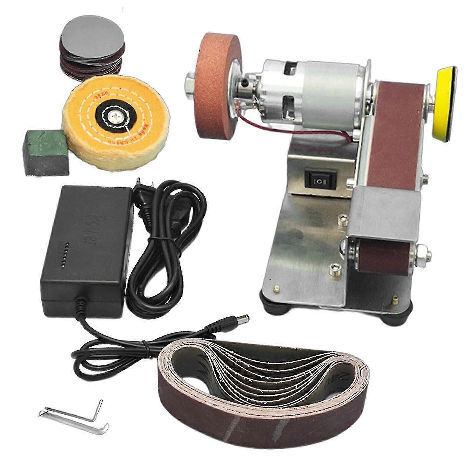 Electric Belt Sander Fixed Angle Knife Sharpener Polishing Sharpening Machine
