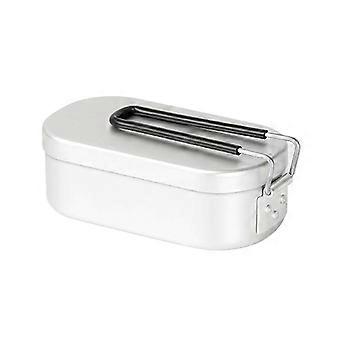 Lunchbox z izolacją termiczną do użytku na zewnątrz ze składanymi uchwytami, aluminiowy lunchbox, pudełko bento do gotowania żywności, do Ca [MI]