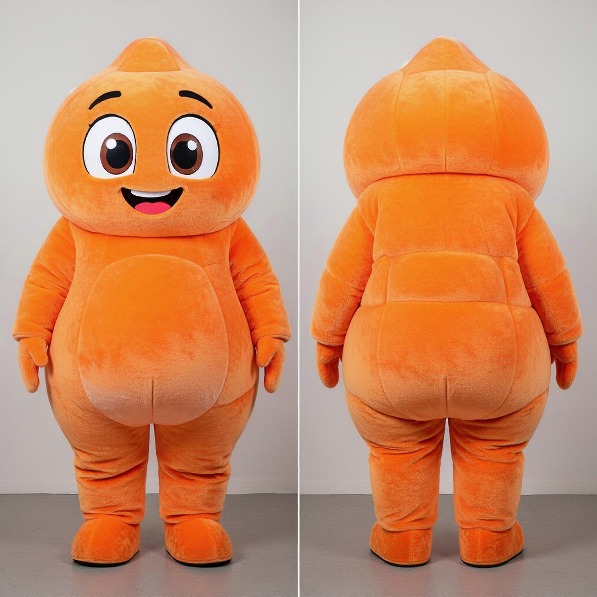 MASTICOT Creamy Orange Fluffy Ice Mascot