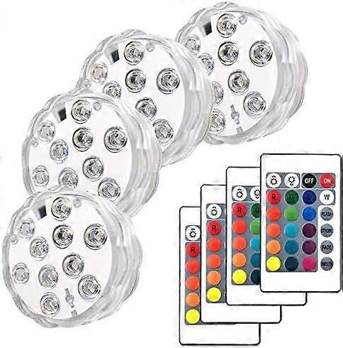 21 Key Remote Control Diving Lights (4 Lights + 4 Remotes)