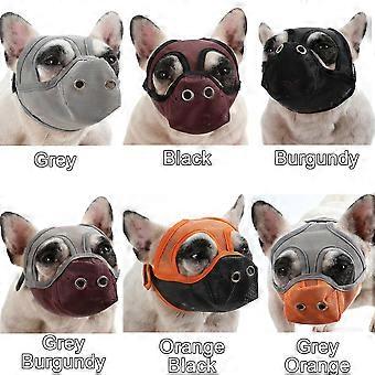 Dog Muzzle Breathable Mesh for Short Snout Dogs Prevent Biting Barking
