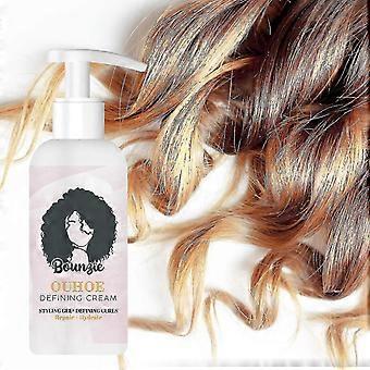 OUHOE Elastic Curly Hair Styling Fluffy Curly Hair Dry Repair Curly Hair Essence Moisturizin