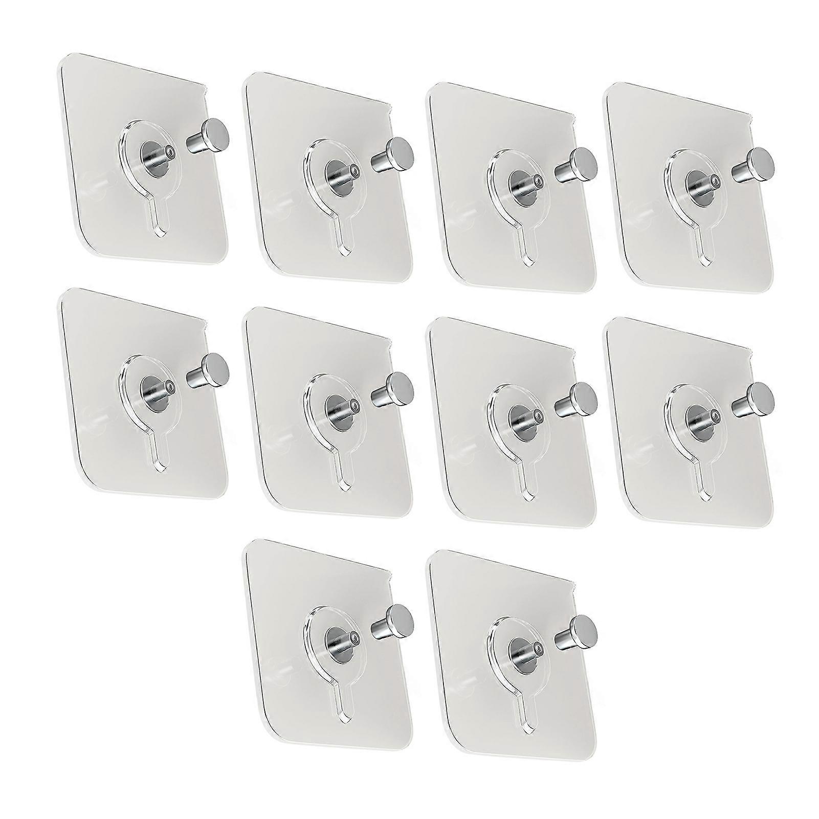 Adhesive Screw Hooks for Wall Mounting Without Drilling