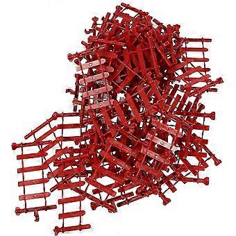 R8 50Pcs Simulation Fence Toys Plastic Fence Toys Simulated Farm Zoo Decoration