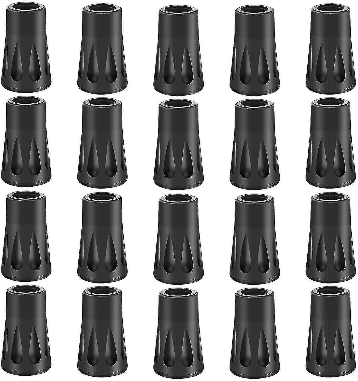 20pcs Rubber Buffer Set Hiking Poles Rubber,buffer Nordic Walking Pads