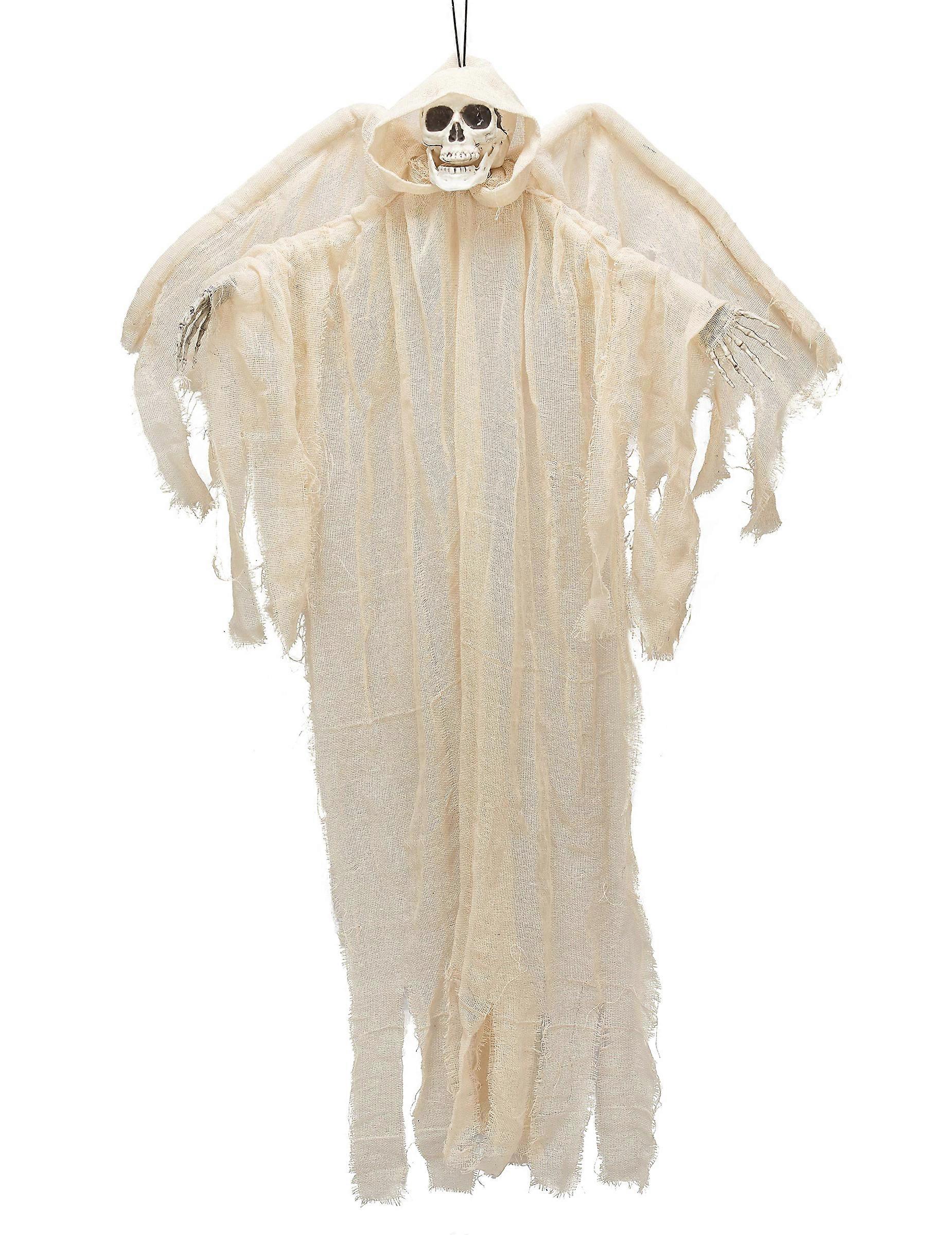White skeleton angel hanging decoration 110cm